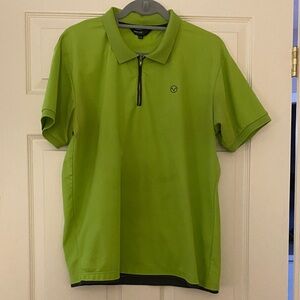 Green golf shirt